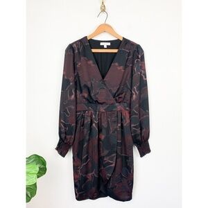 Evereve Allison Joy Sascha Surplice Mini Dress Sz S